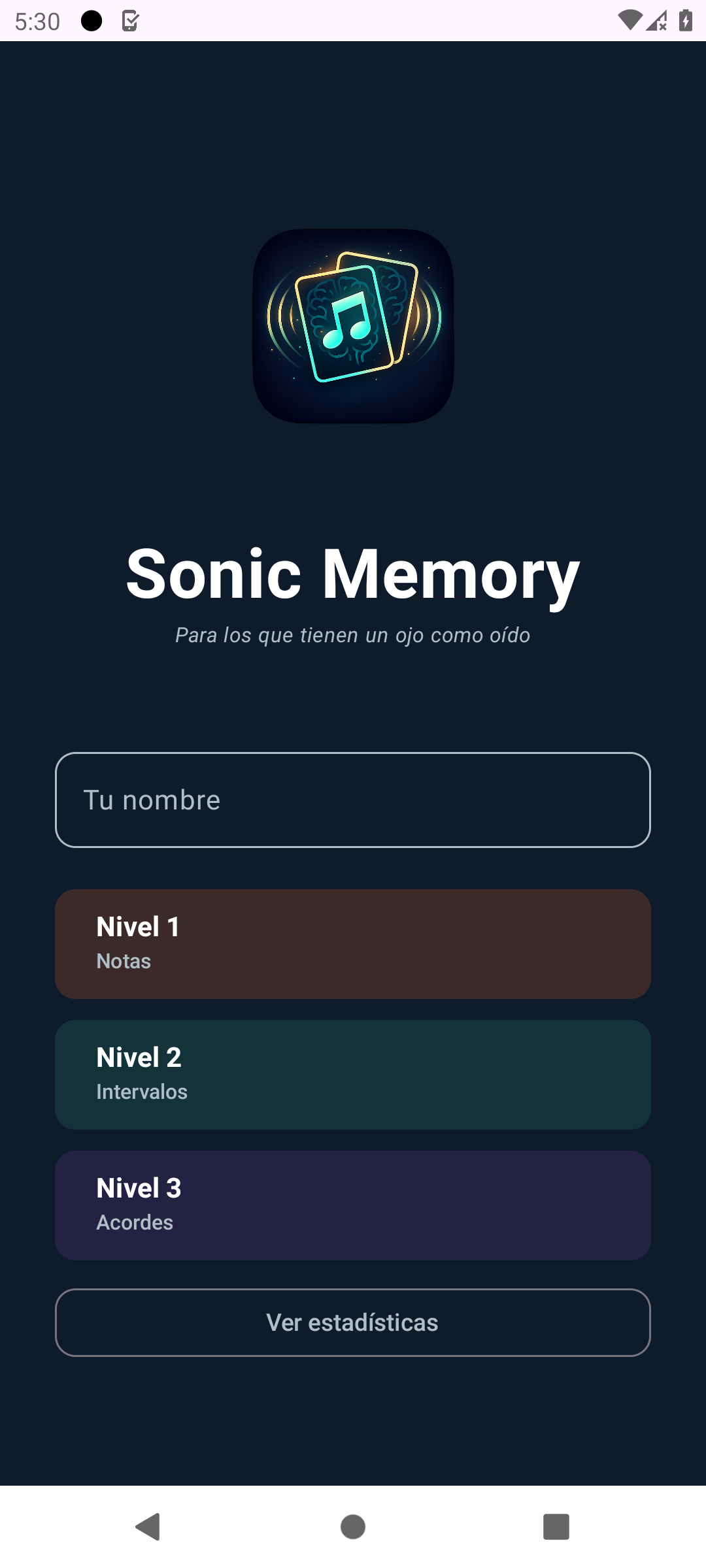 Sonic Memory, juego de memoria auditiva para Android